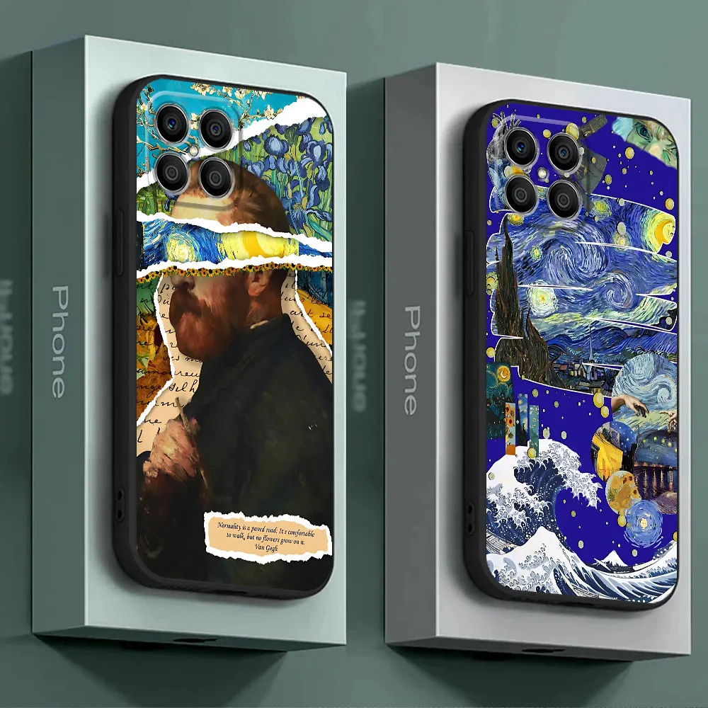 Phone Case For Honor X8 X8a X9a X7 X6a X6 8X 90 Pro Magic4 Pro Magic5 Lite Soft Cases Coque Cover Van Gogh