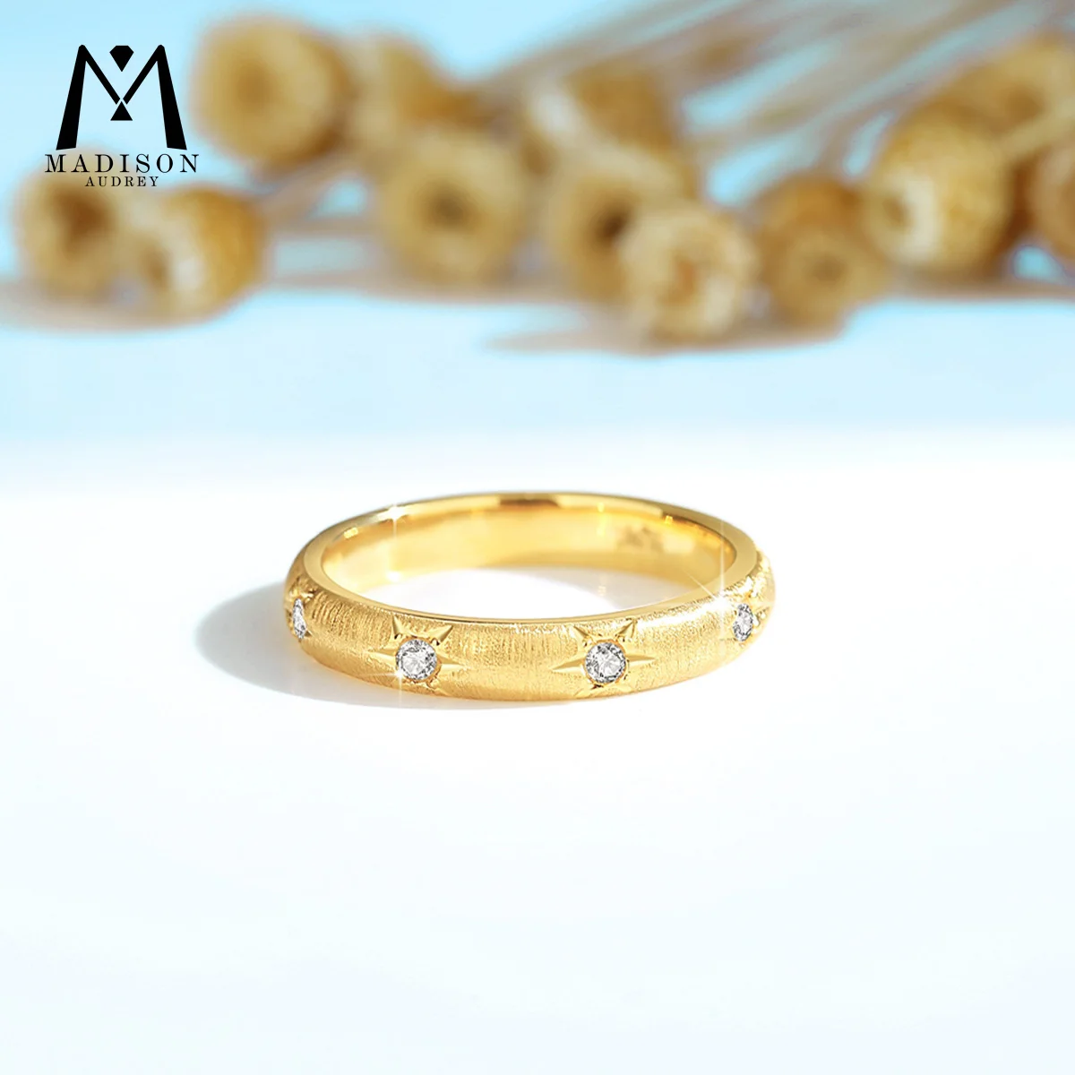 18K Gold Ring Au750 Moissanite Diamond Ring for women Engagement Wedding Anniversary Gift Fine Jewelry