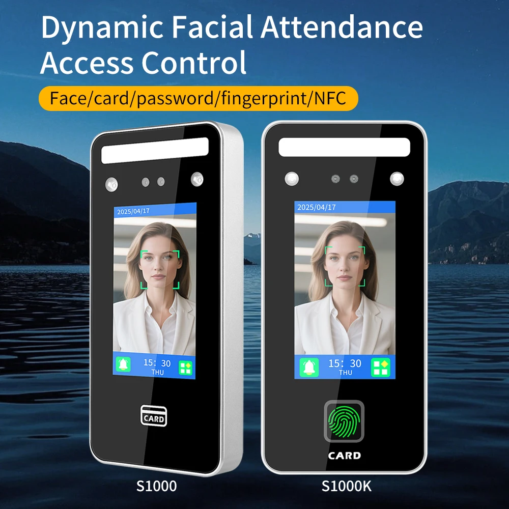 4.3in AI Biometric Fingerprint Face Recognition Terminal Turnstile Card Reader Time Attendance Machine for Access Control System