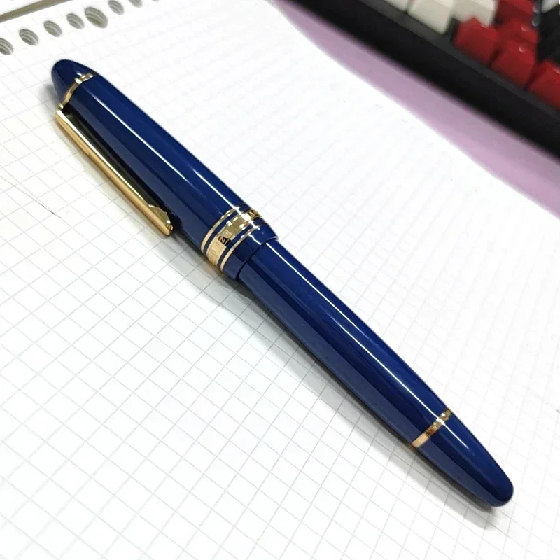 

New Yongsheng Wingsung 629 Piston Filling Fountain Pen Iridium Gold EF F Nib Black Dark Blue Resin Writing Ink Pens High Quality
