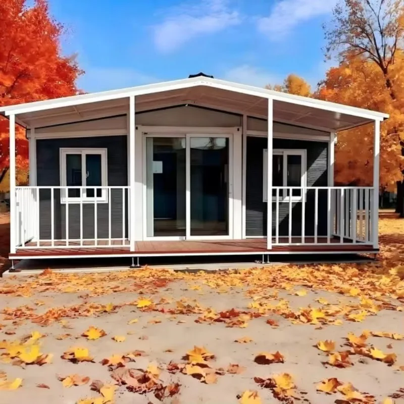 China Prefabricated Expandable Container House Quick Assembly Solar Powered Eco-Friendly Bathroom Supermarket Granny Flat Fast
