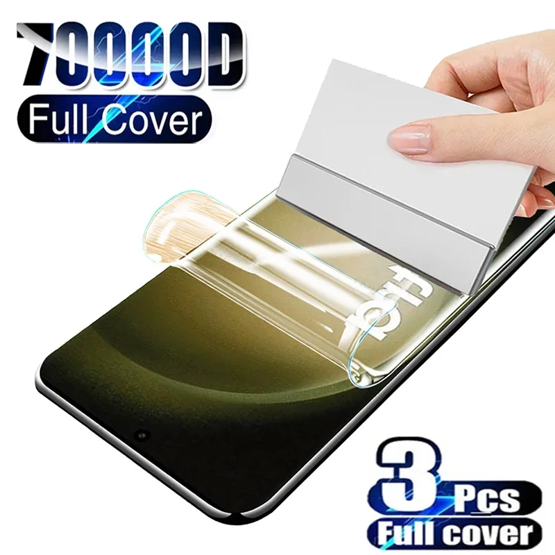 

3PCS Hydrogel Film For Samsung S23 Ultra S22 S21 S20 FE S10 S9 S8 Plus Screen Protector For Samsung Note 20 Ultra 10 Plus 9 Film