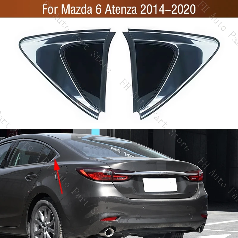 

Car Rear Door Window Glass Corner Trim Triangle Cover Molding Panel Lid For Mazda 6 Atenza 2014 2015 2016 2017 2018 2019 2020