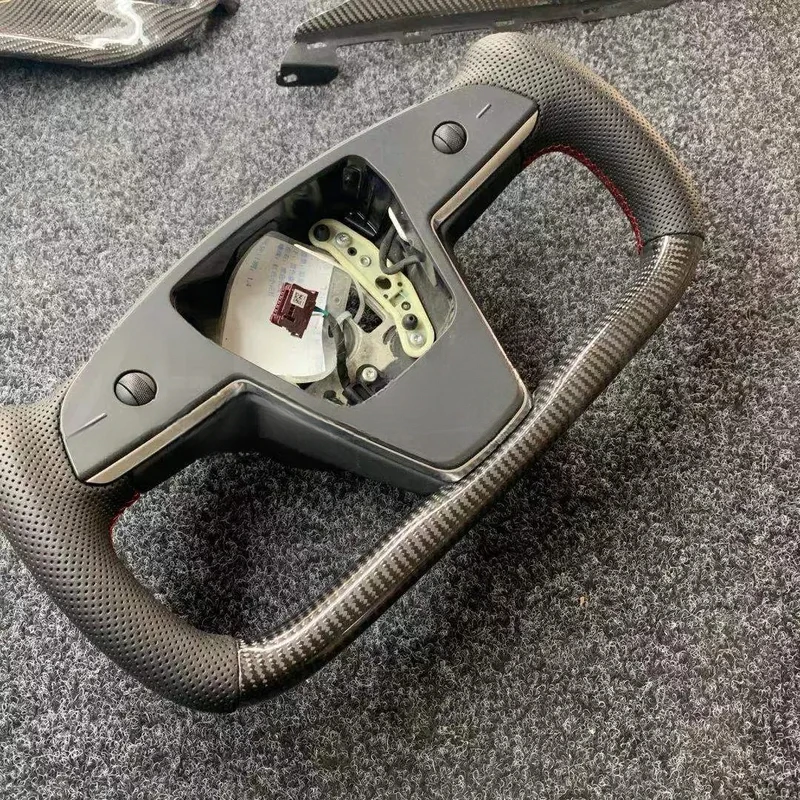 Carbon Fiber Steering Wheel Yoke Steering Wheel For  Model X Model S 2021 2022