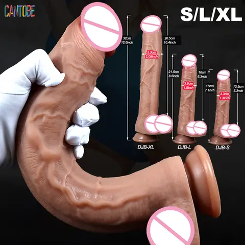 Suministros para adultos, consoladores realistas, capa de silicona, ventosa para pene, juguetes sexys para adultos para mujeres y hombres, estimulador de masaje Anal y vaginal