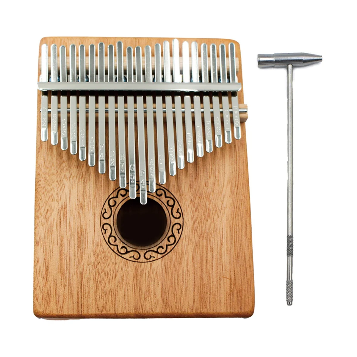 Kalimba Thumb Piano 21 Keys, Portable Mbira Finger Piano Gifts for Kids and Adults Beginners with Tuning Hammer