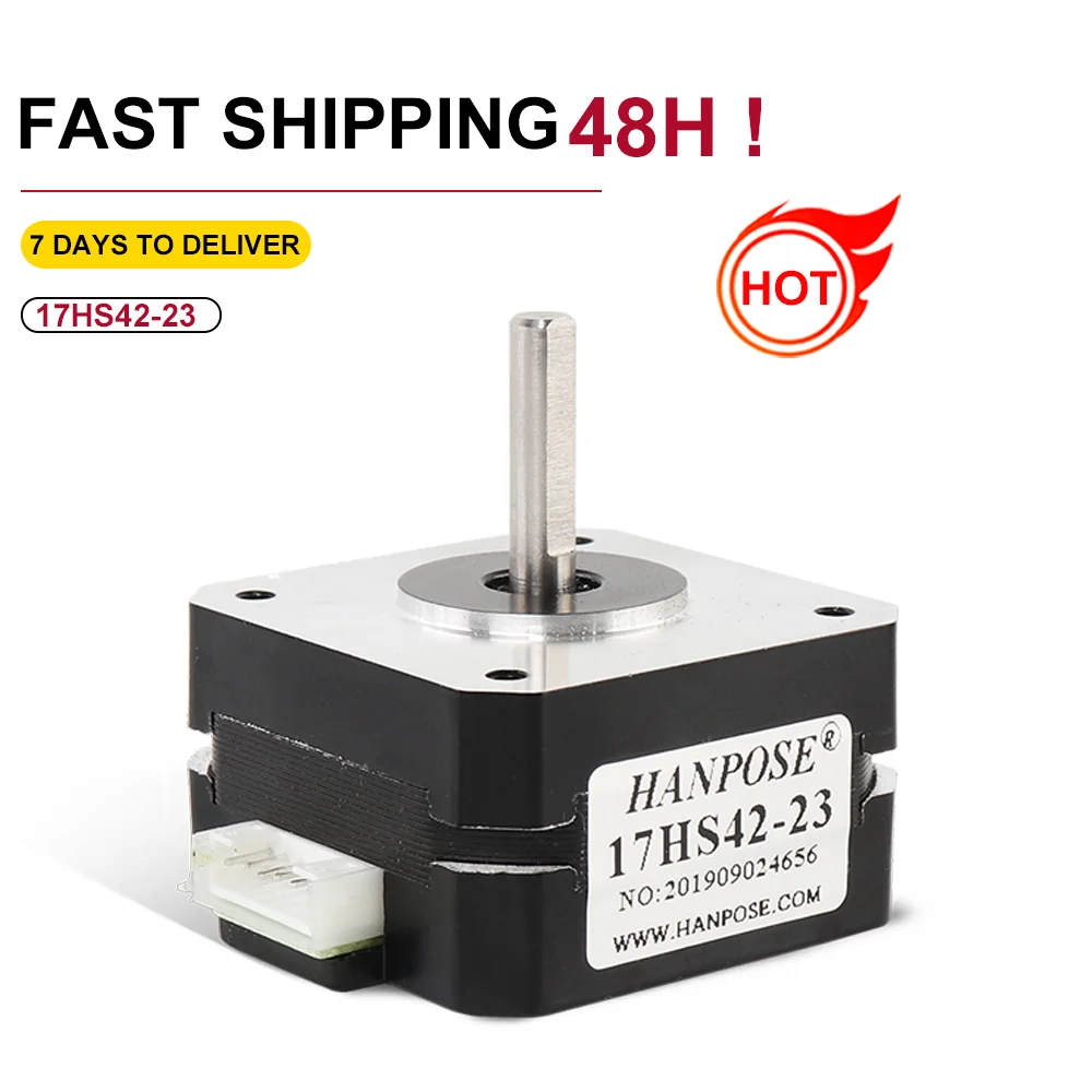 5PCS  Nema17 Stepper Motor 17HS4223  0.6A 12N.CM  H23MM 4-Lead 42 Step Motor For 3D Printer Monitor Equipment