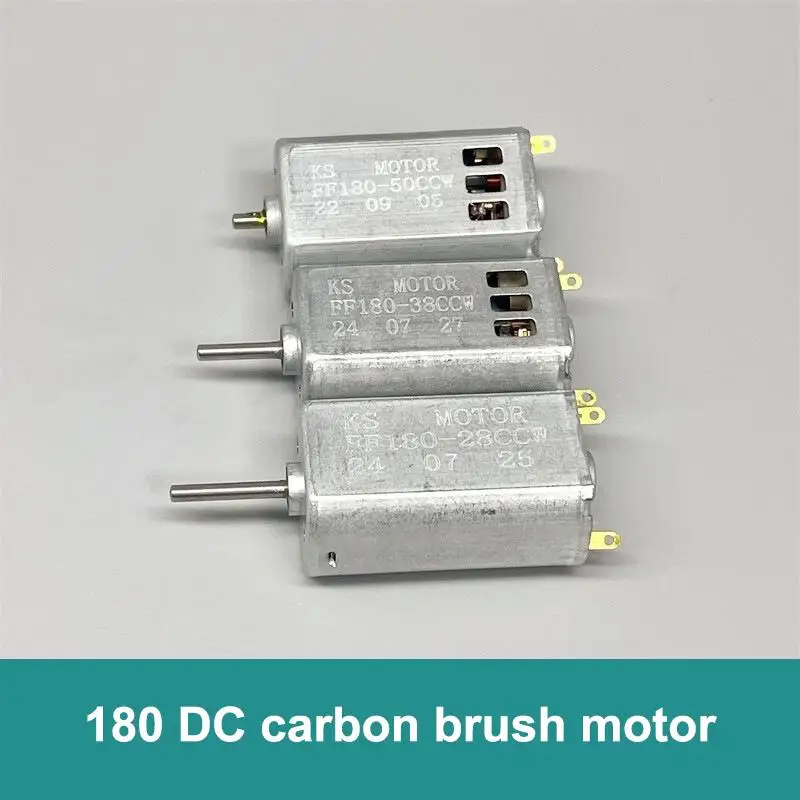 1Pcs Mini 180 Carbon Brush Motor FF180 DC 3.7V High Speed Motor Cooling Hole For RC Aircraft Toy Car Engine