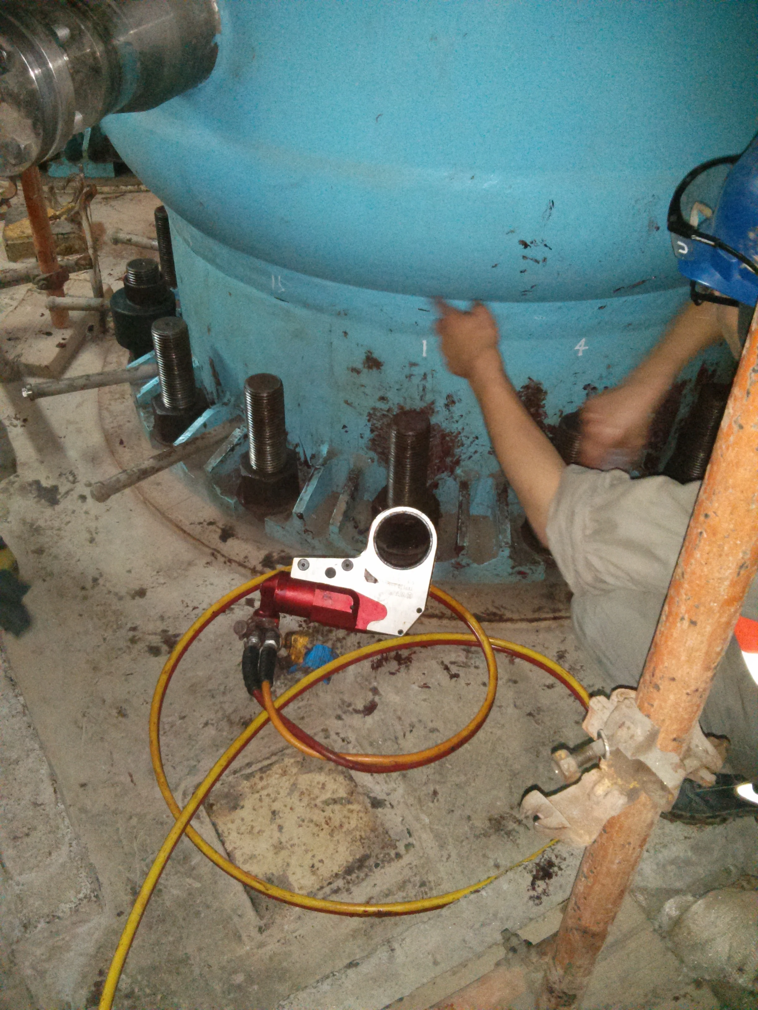 Hoge precisie lichtgewicht aluminium titaniumlegering H-serie H54 laag profiel moersleutel Torque Rennes hydraulisch gereedschap