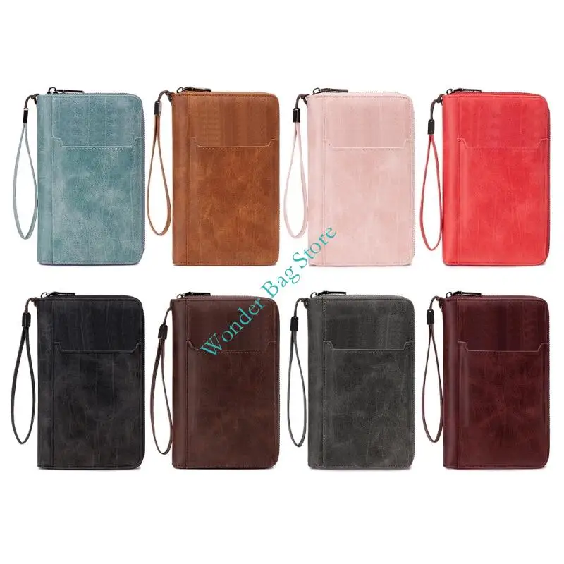 

Women Men Passports Wallet for Travel Passports Holder Cover with Zippers Closure Travel Accessories Rfids Blocking Card Case