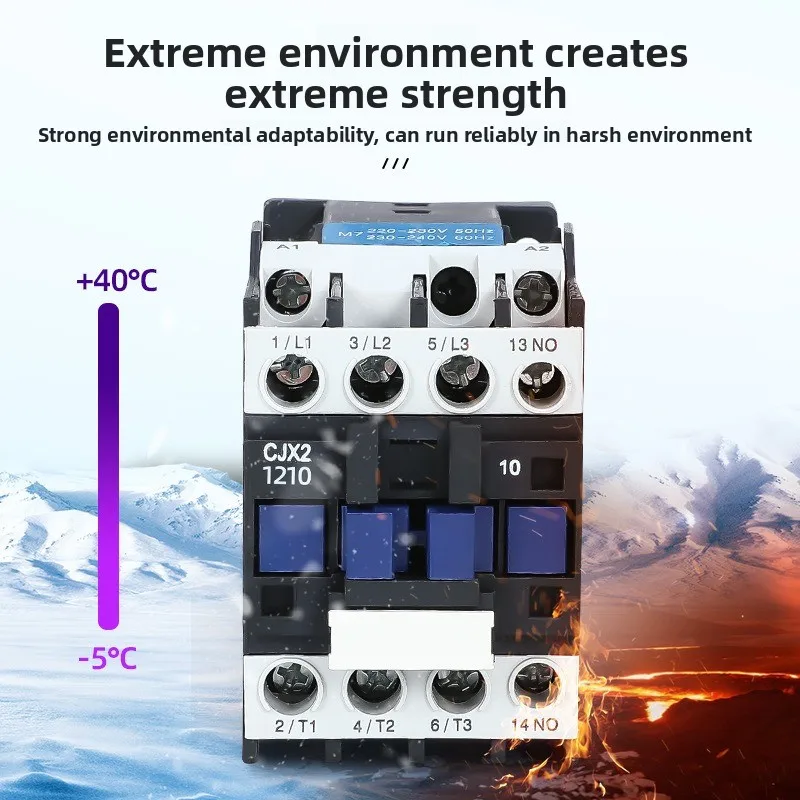 CJX2 3-Pole AC Contactor – 18A Rated, 32A Thermal Current for Industrial & Motor Control