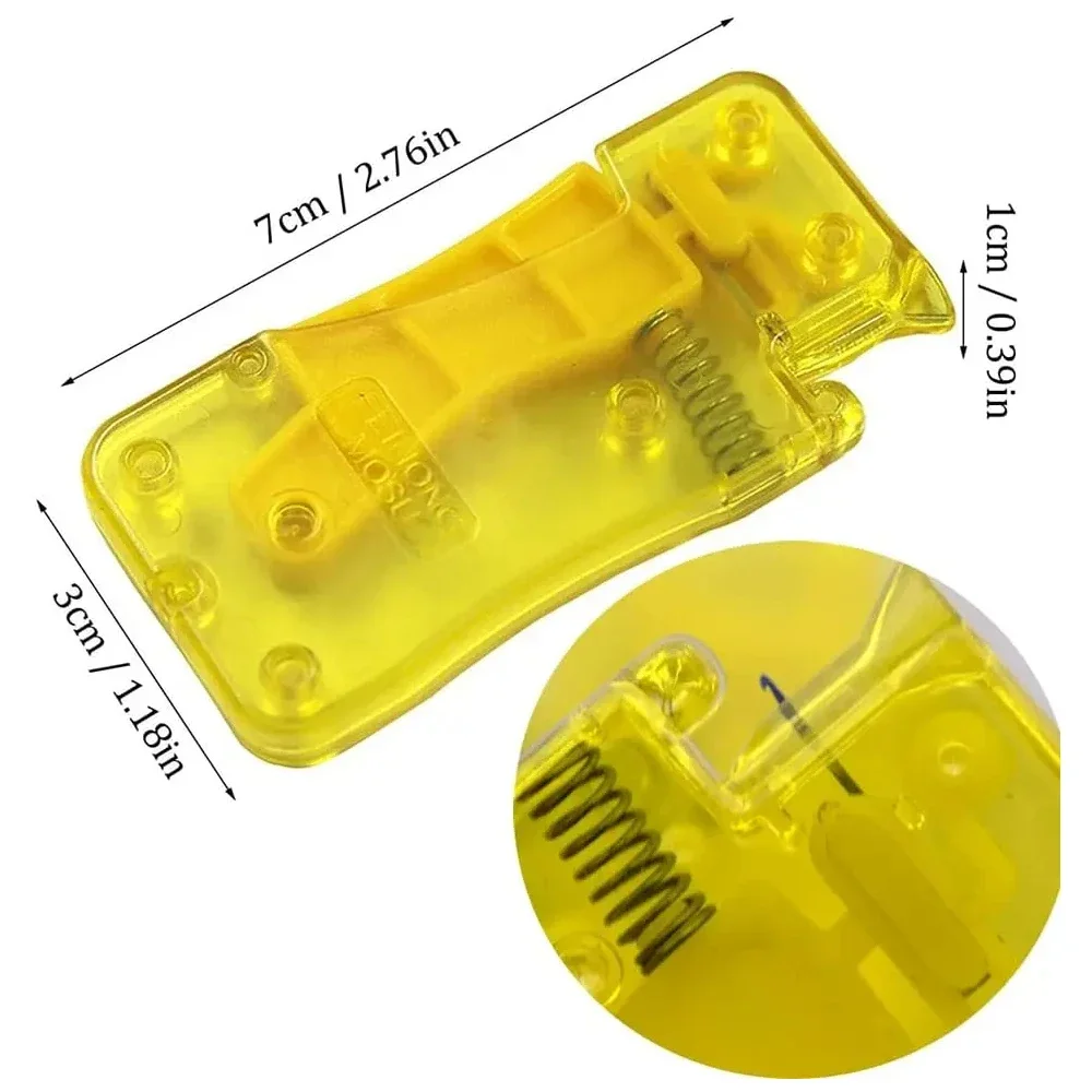 50/100pcs Automatic Easy Needle Threader Tool Self-Thread Guide Plastic Sewing Accessories Hand Stitching Quick Needle Threading