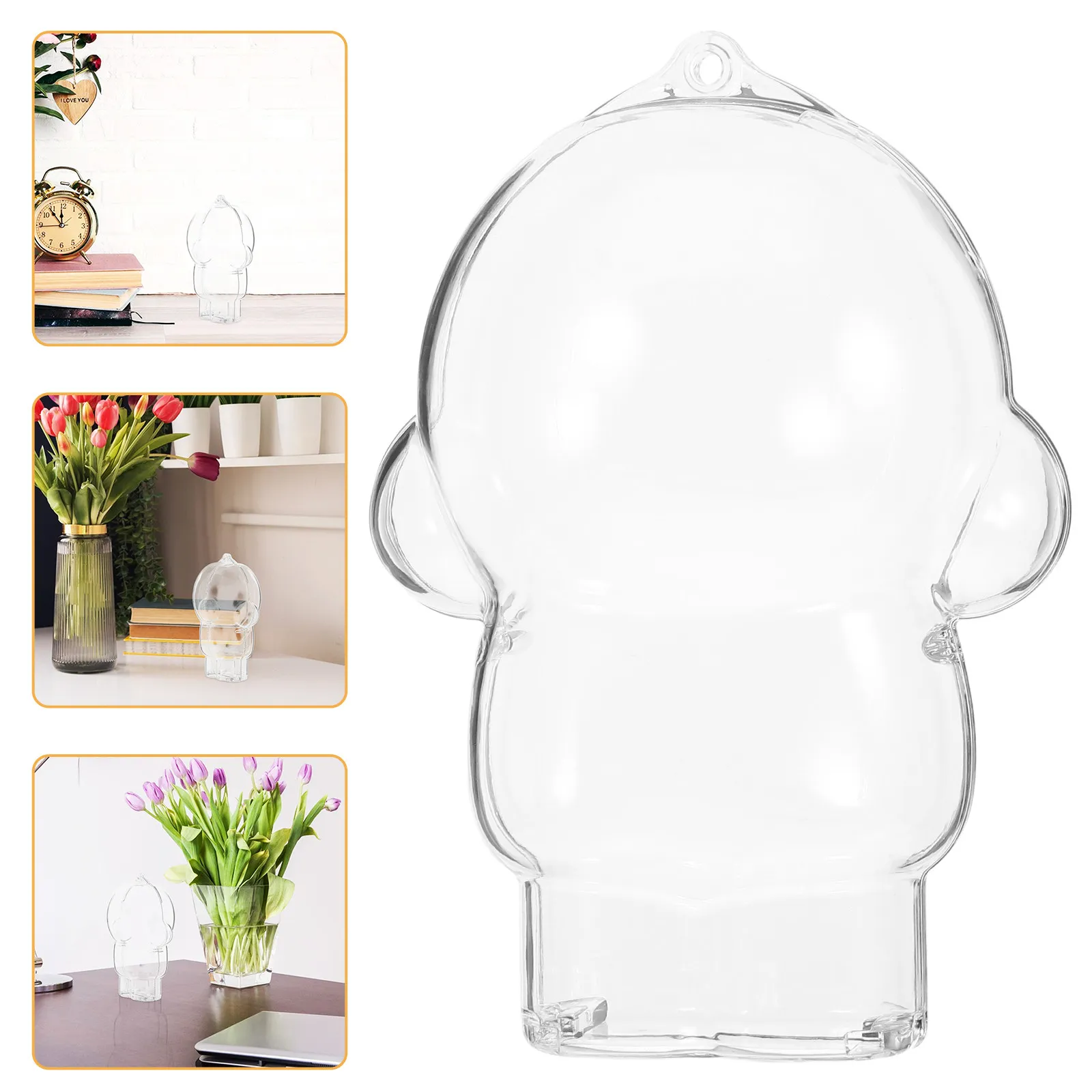 Miniature Protective Cover Transparent Vinyl Display Stand Organizer Clear Protective Storage Case for Collectibles