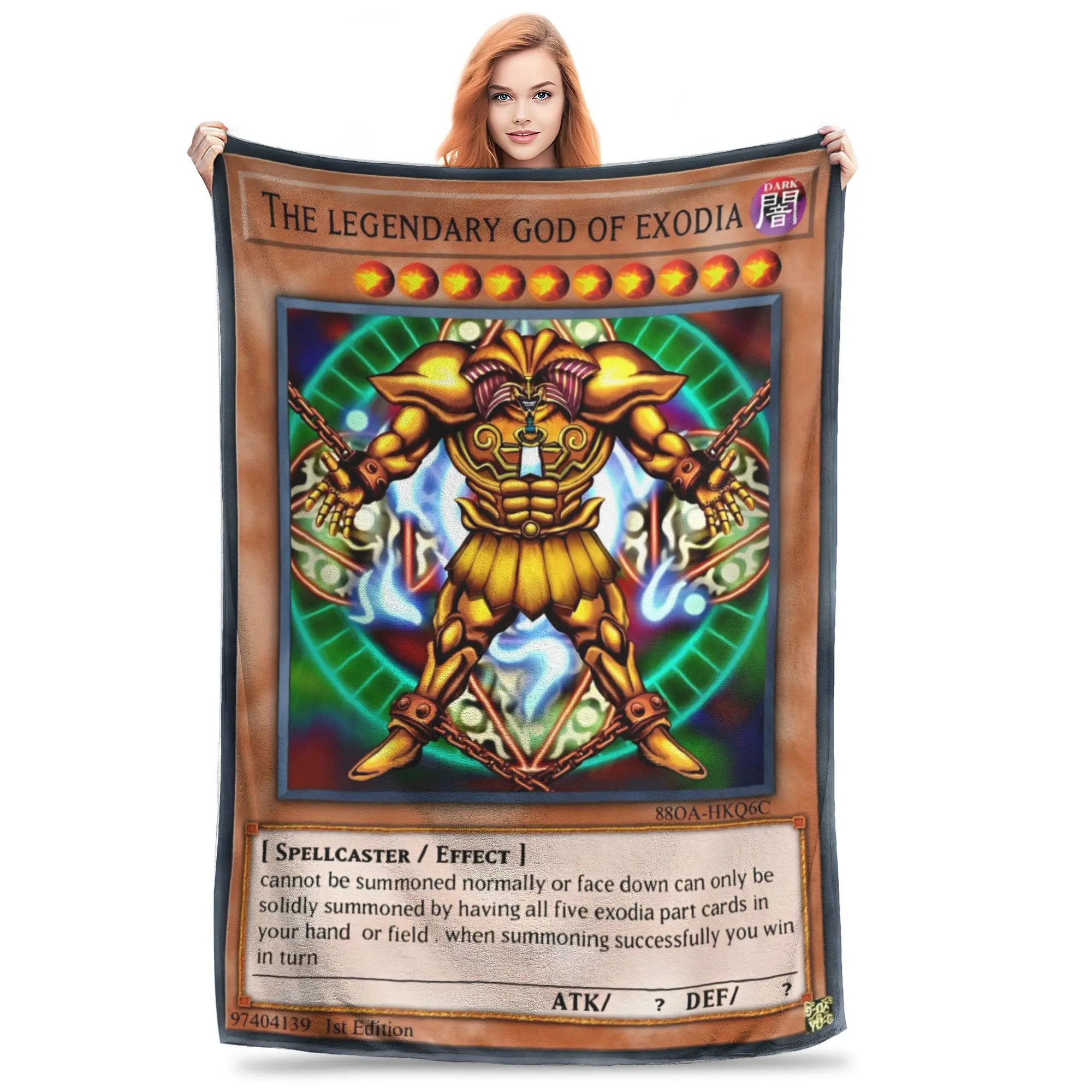 Anime Yu Gi Oh Card  Blanket Flannel Decoration  Breathable Ultra-Soft Throw Blankets for Home Car Rug Piece