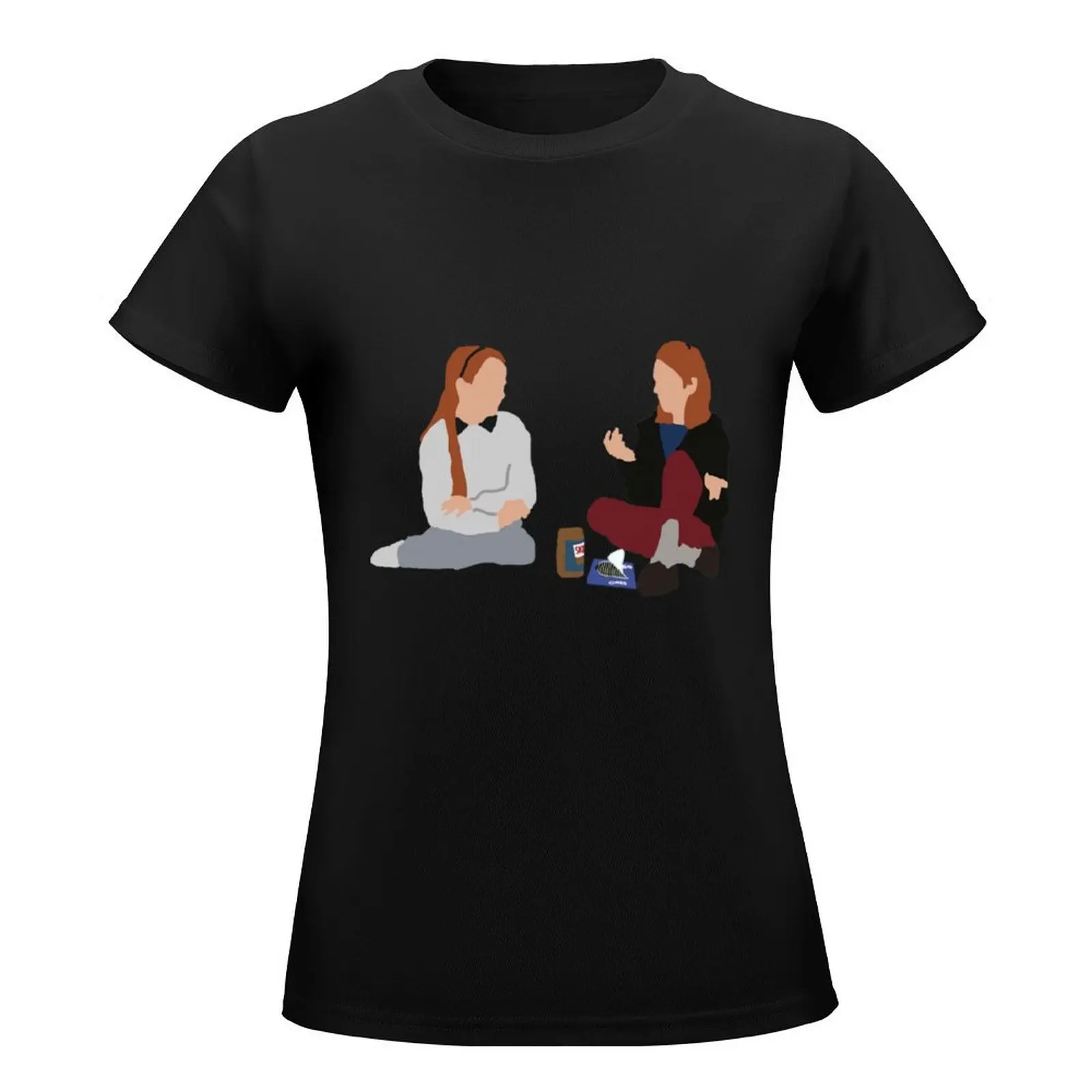 Hallie And Annie (From Parent Trap) T-Shirt sweat tops heavyweights hippie clothes black t-shirts for Women