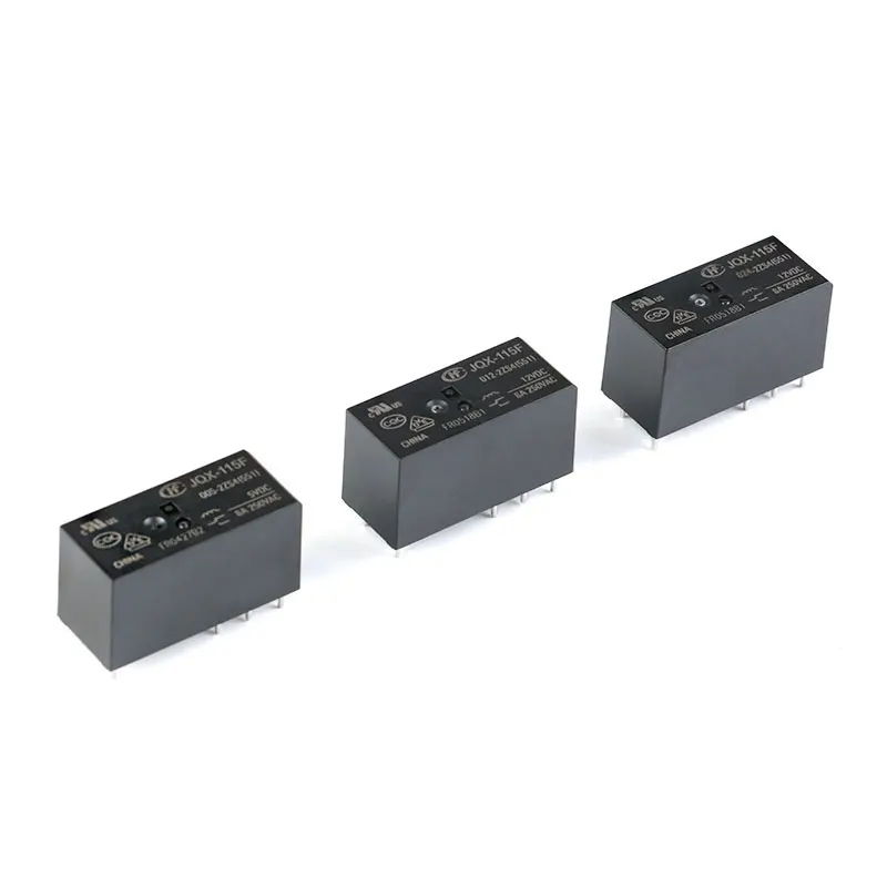 Hongfa relay HF115F-JQX-115F- 005 012 024-2ZS4 2 sets of conversion 8A 8 pins