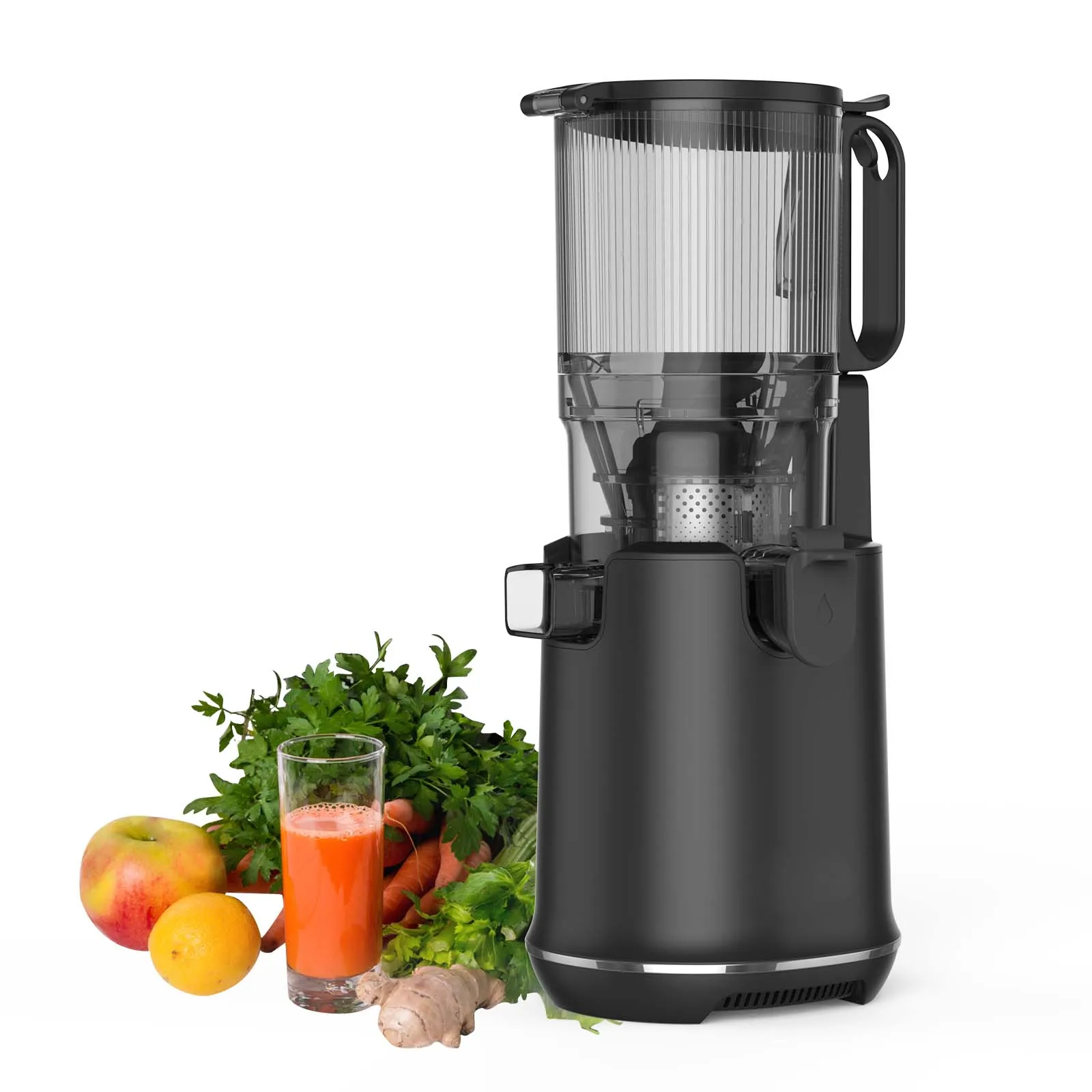 

102SJ Commercial Big Mouth Cold Press Juicer Orange Fruit Vegetable Juice Hydraulic Slow Juicer for Cafe Restaurant Home Use