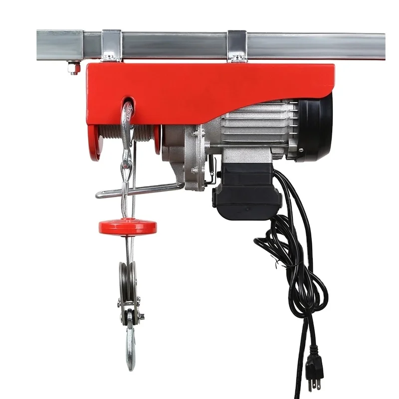 Quiet 110 Volts 1 Ton 2 Ton 5 Ton Micro 50kg Electric Hoist Mini Electric Wire Rope Hoist