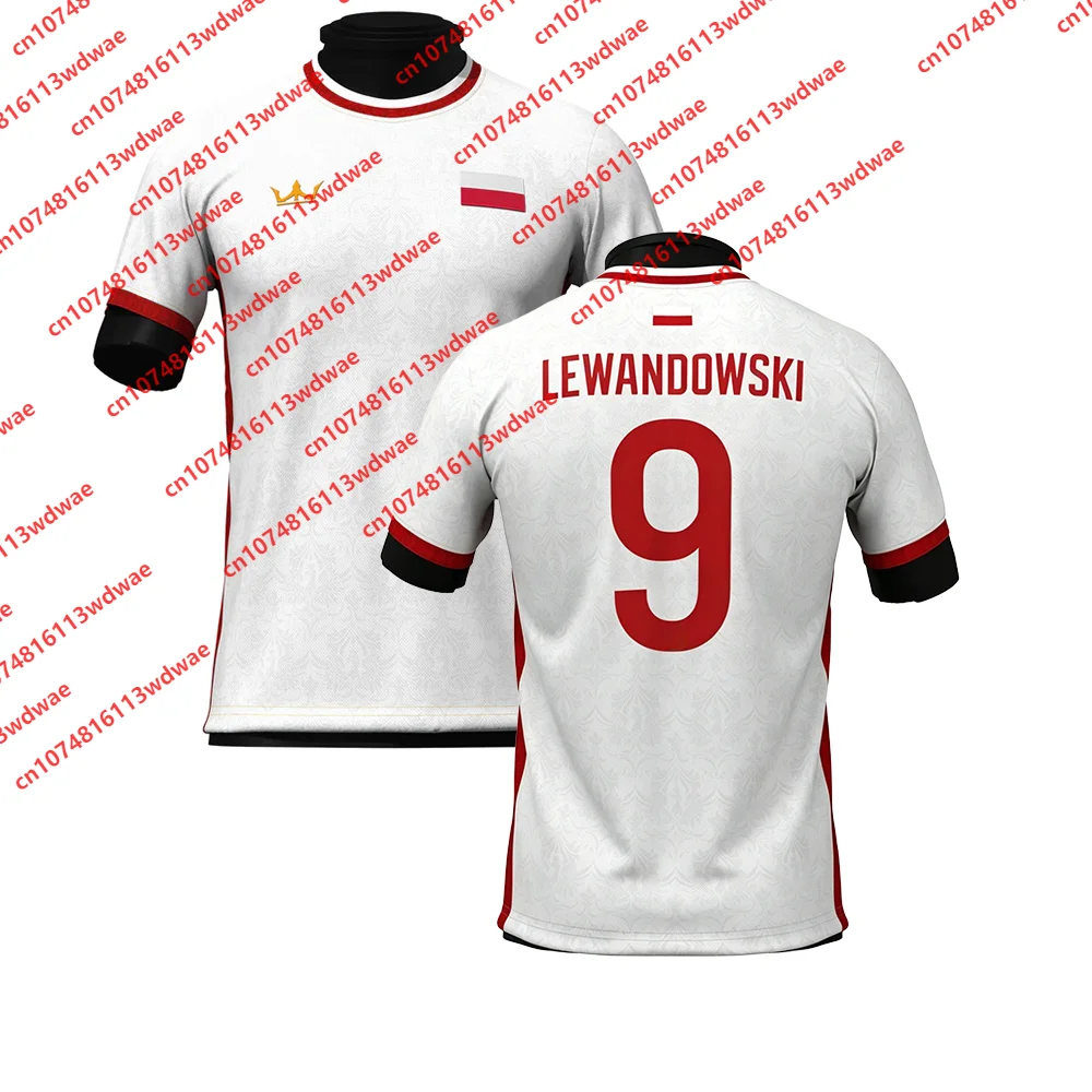Poland Style clothing Football Jersey Quick-Dry Lewandowski 9 Jersey Outdoor football Jersey KIWIOR 14 Special Edition Kid Tee