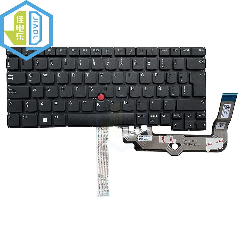 

LA Latin Keyboard For Lenovo Thinkpad T14s Gen 3 E14 R14 Gen5 T14p Gen1 E14 GEN 5 With Point No Backlight Keyboard Replacement