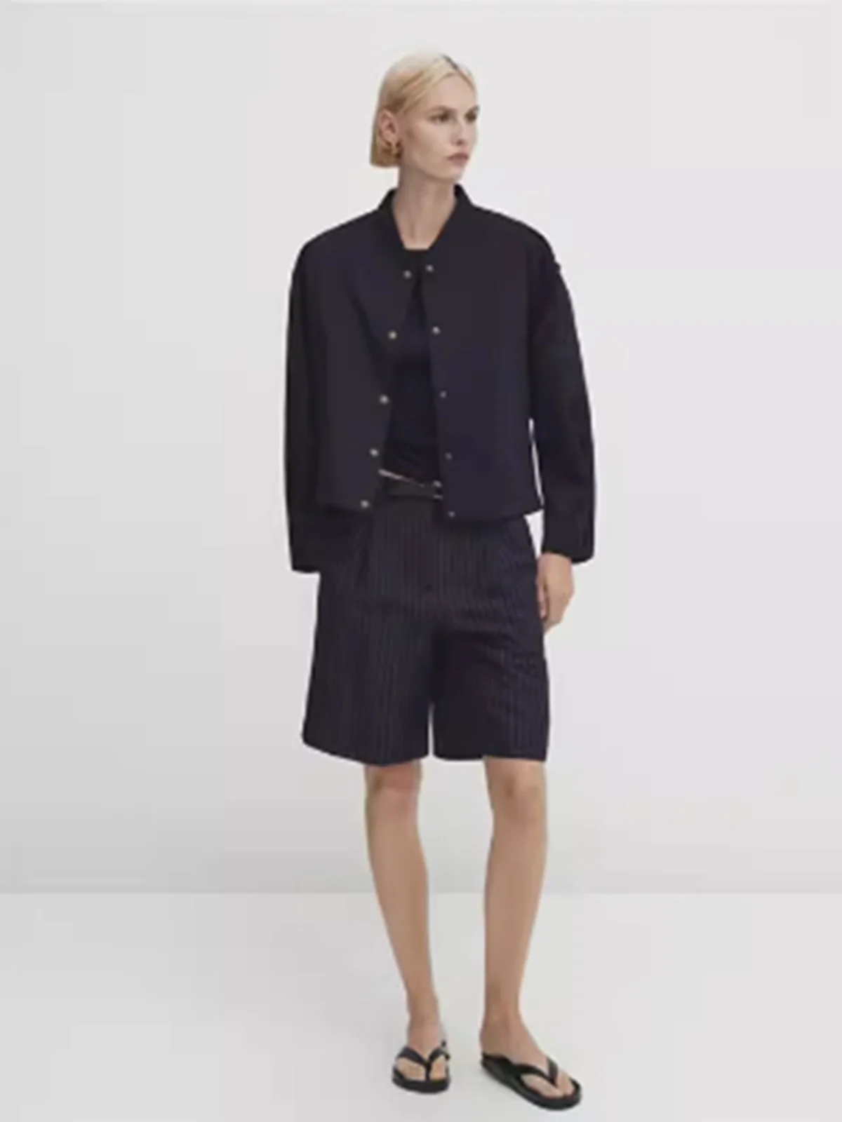 

Loose Casual Commute Golden Button Flight Jaet ort Outerwear Baseball MD Women's New Arrival Early Autumn Faion