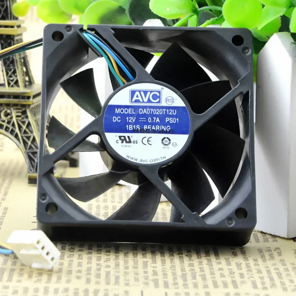 

+НОВЫЙ 7 см для ADDA DA07020T12U 70 мм вентилятор 7020 70x70x20 мм 12 В 0,70 А процессор компьютера 4-проводной 4-контактный ШИМ вентилятор охлаждения объема воздуха