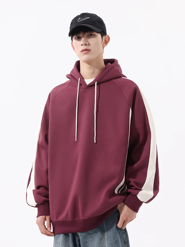

New 2025 Heavyweight Hoodie ex Spring Autumn American High Street Sle Loose Fit Long Sve Crew Ne Sweatirt