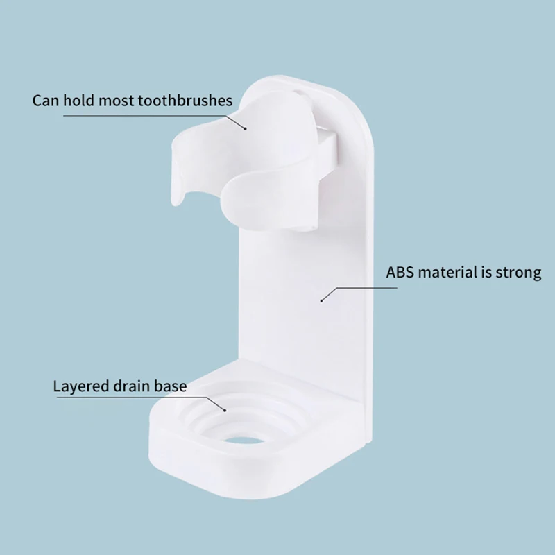 Traceless Toothbrush Holder Bath Wall-Mounted Electric Toothbrush Holders Adults Toothbrush Stand Hanger Bathroom Accessories