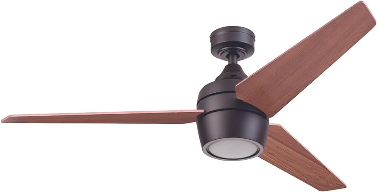 

Elegant Eamon 52 Inch Modern Indoor Ceiling Fan with Light, Remote Control, Varied Mounting Options, 3 Dual Finish Blades, Class