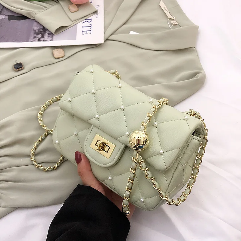 

2025 Autumn High-End Lychee Pattern Crossbody Bag - Euro-American Fashion Versatile Removable Strap