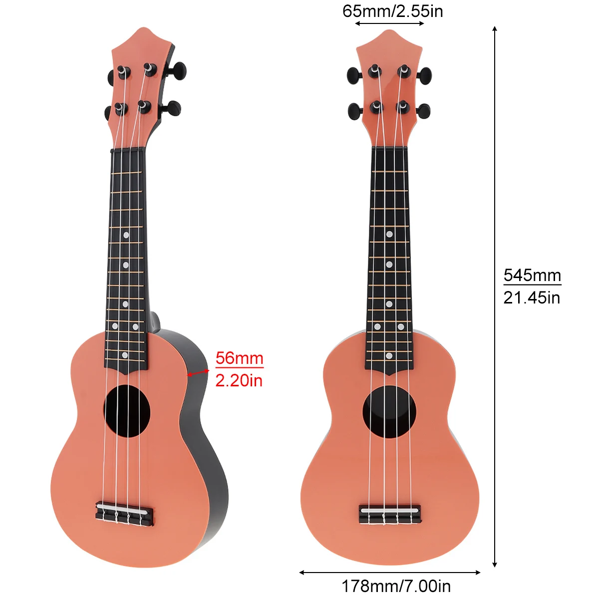 21 Inch Ukulele 4 Strings Uke Colorful Acoustic Hawaii Guitar Guitarra Musical Instrument Toy Gift for Music Beginner