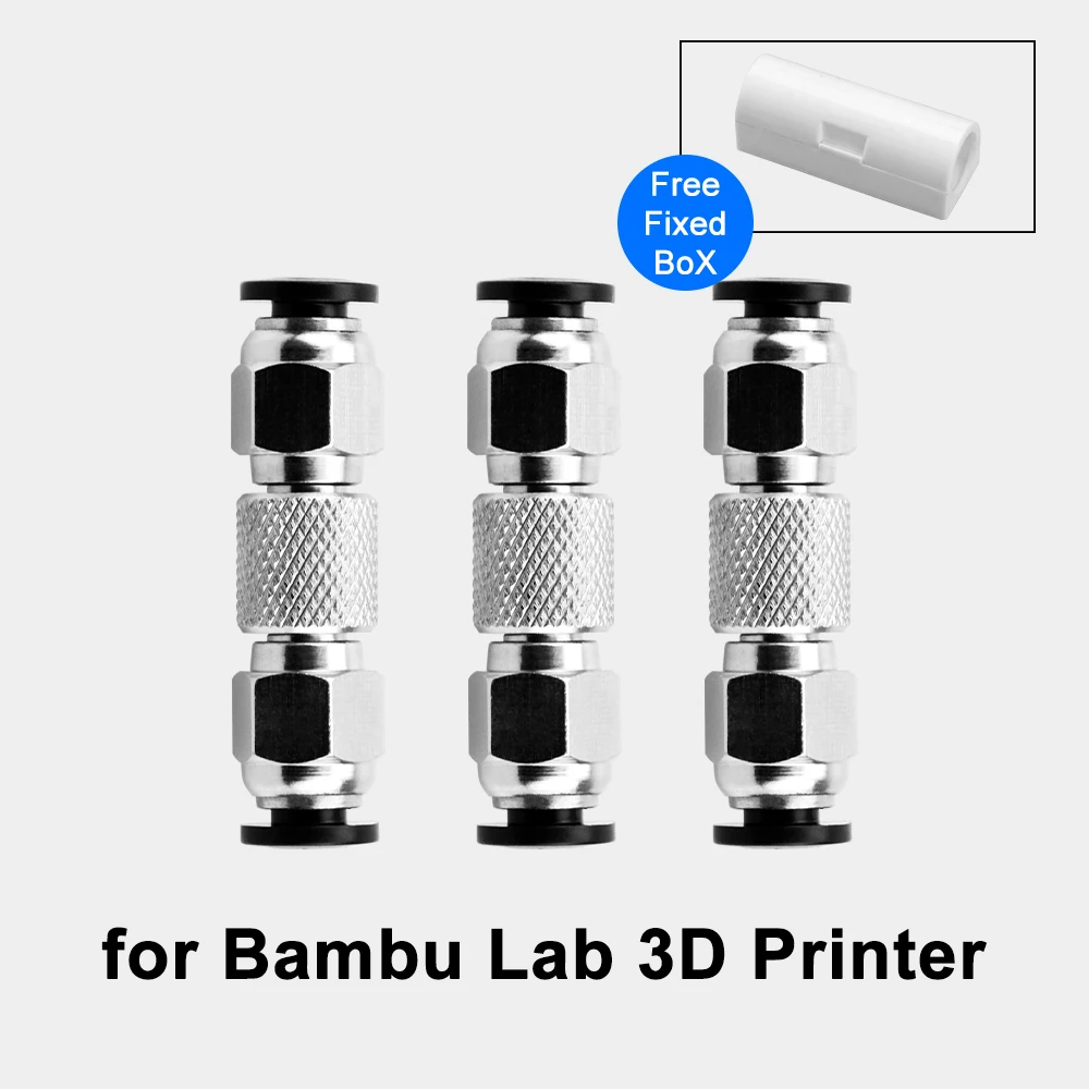 

Пневматический разъем трубки из ПТФЭ для 3D-принтера Bambu Lab X1 X1C P1P P1S 1,75 мм, экструдер накаливания, детали 3D-принтера Bambulabs