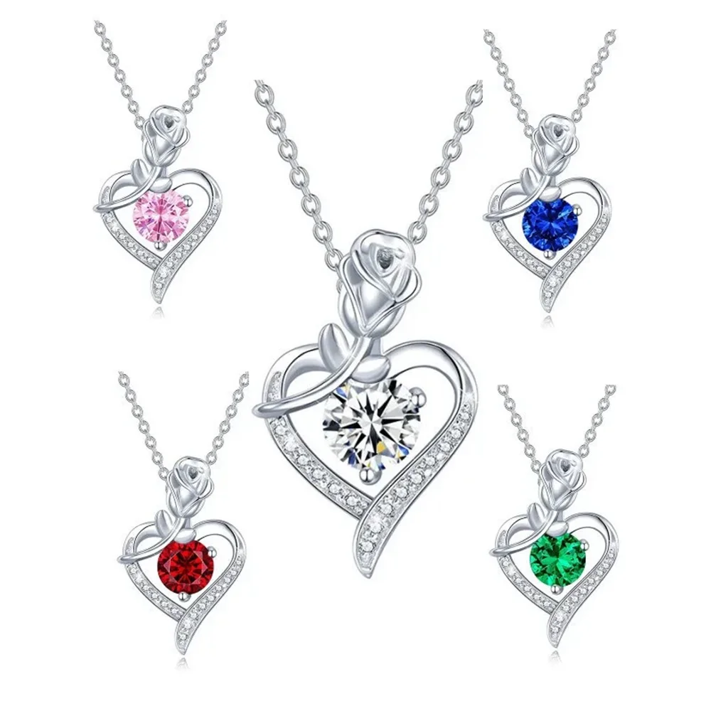 

S925 Серебряное корейское ожерелье в форме сердца, винтажная нишевая европейская модная ключица/цепочка для свитера