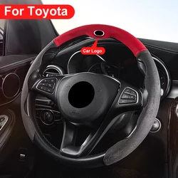 For Toyota Universal Steering Wheel Cover Land Cruiser 200 Prado 150 Camry Highlander corolla rav4  chr Interior Accessories