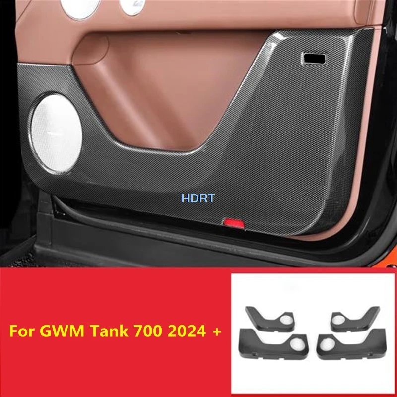 

Car Styling Door Anti Plate Gate Kick Pad Trim Sticker Front Seat Backrest Cover Accessories For Great Wall GWM Tank 700 2024 +