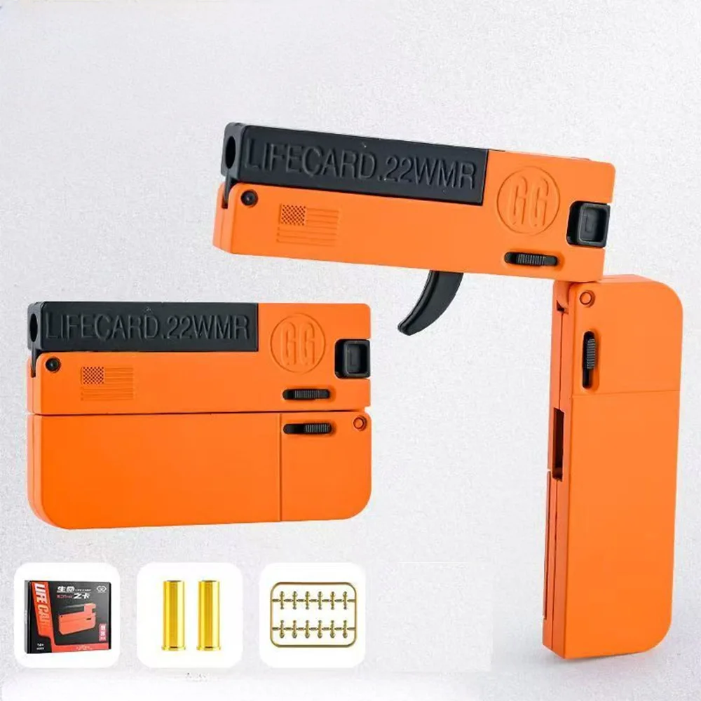 Tarjeta de vida, pistola de juguete, Mini pistola de juguete para niño, aspecto de pistola pequeña, edad Real, más de 8 años, regalo de cumpleaños, tienda de envío directo