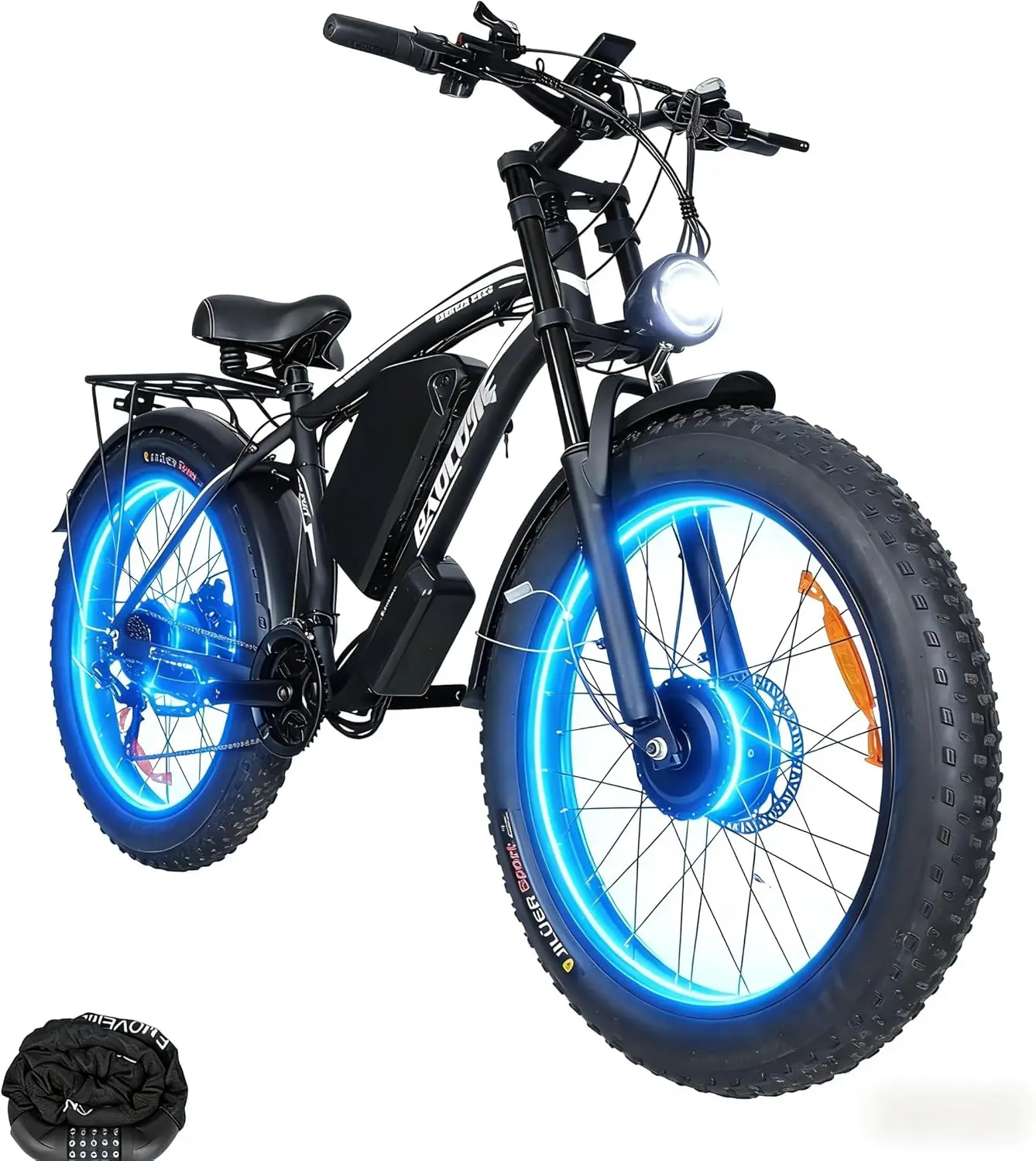 

BaoLuJieBaoLuJie38MPH Dual Motor Ebike with 52V32Ah Removable Battery 26"×4.0 Fat Tire ebike for Off-Road All-Terrain Electric M