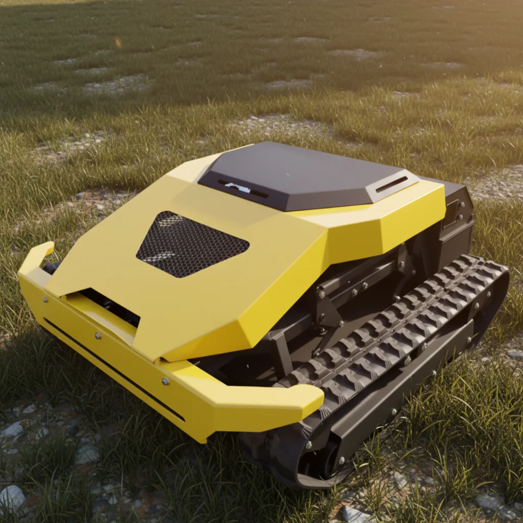 

Настраиваемая гусеничная газонокосилка с дистанционным управлением 110 см для работы на склонах