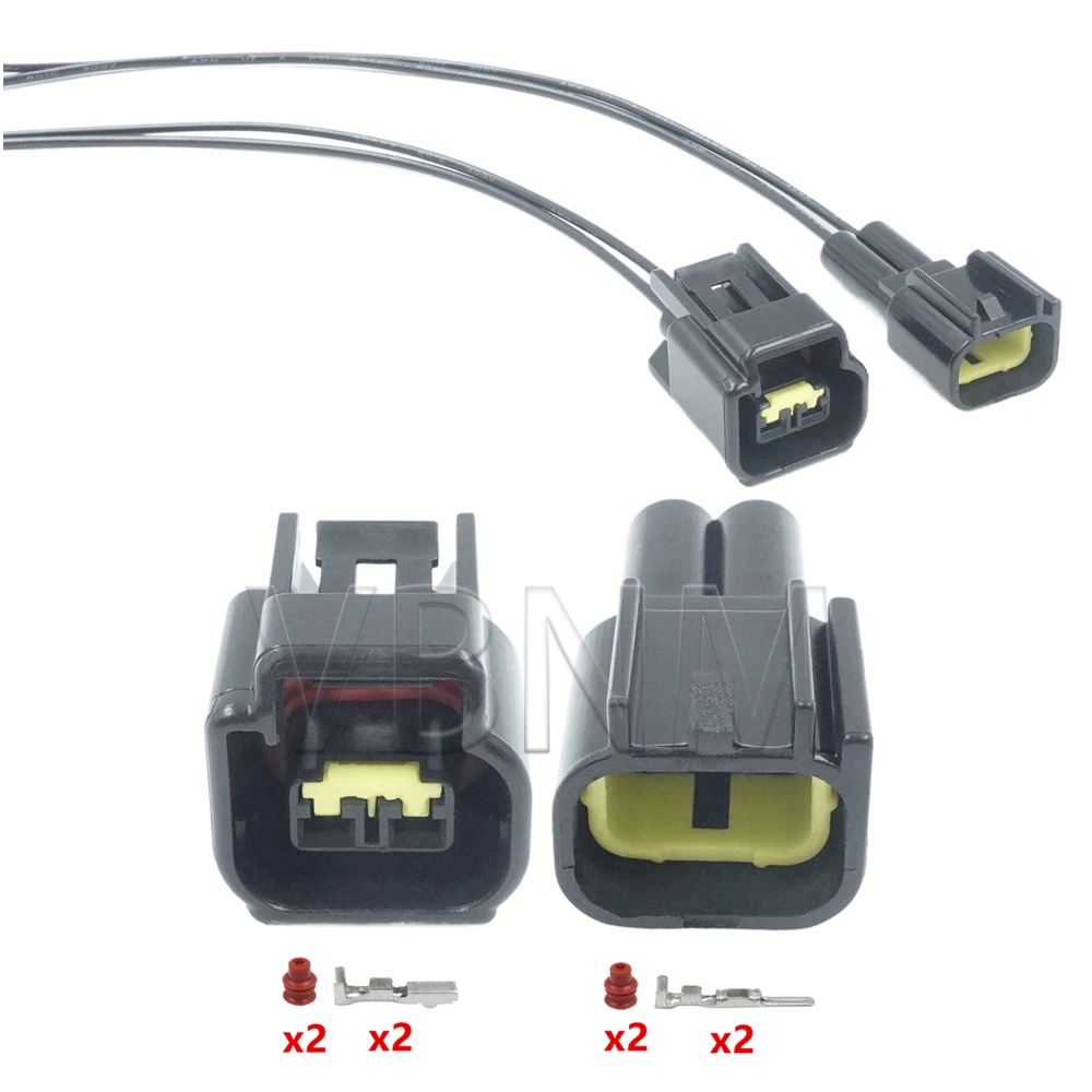 

2-контактный FW-C-2M-B FW-C-2F-B автомобильный высоковольтный разъем катушки зажигания для Ford Focus, автоматический разъем провода с проводами