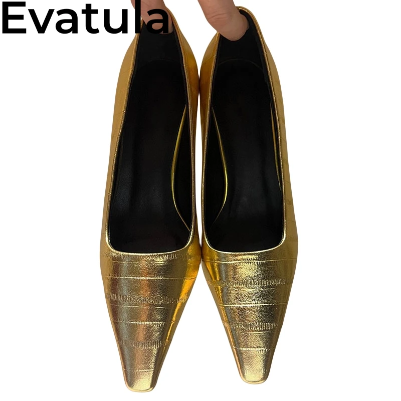 2024 Summer Pointed Toe Kitten Heel Single Shoes For Women Concise Genuine Leather Career Shoes Fashion Dress Pumps Shoes Female