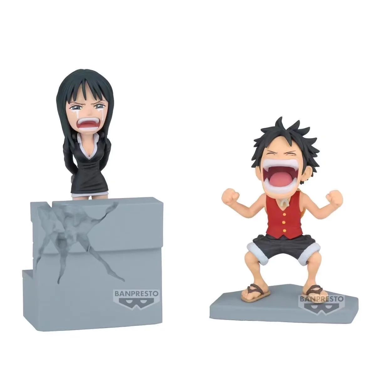 Original BANPRSETO WCF One Piece Luffy Zoro Sanji Nami Enies Lobby Story Toys Anime Figure PVC Model Collection Kwaii Q Ver.