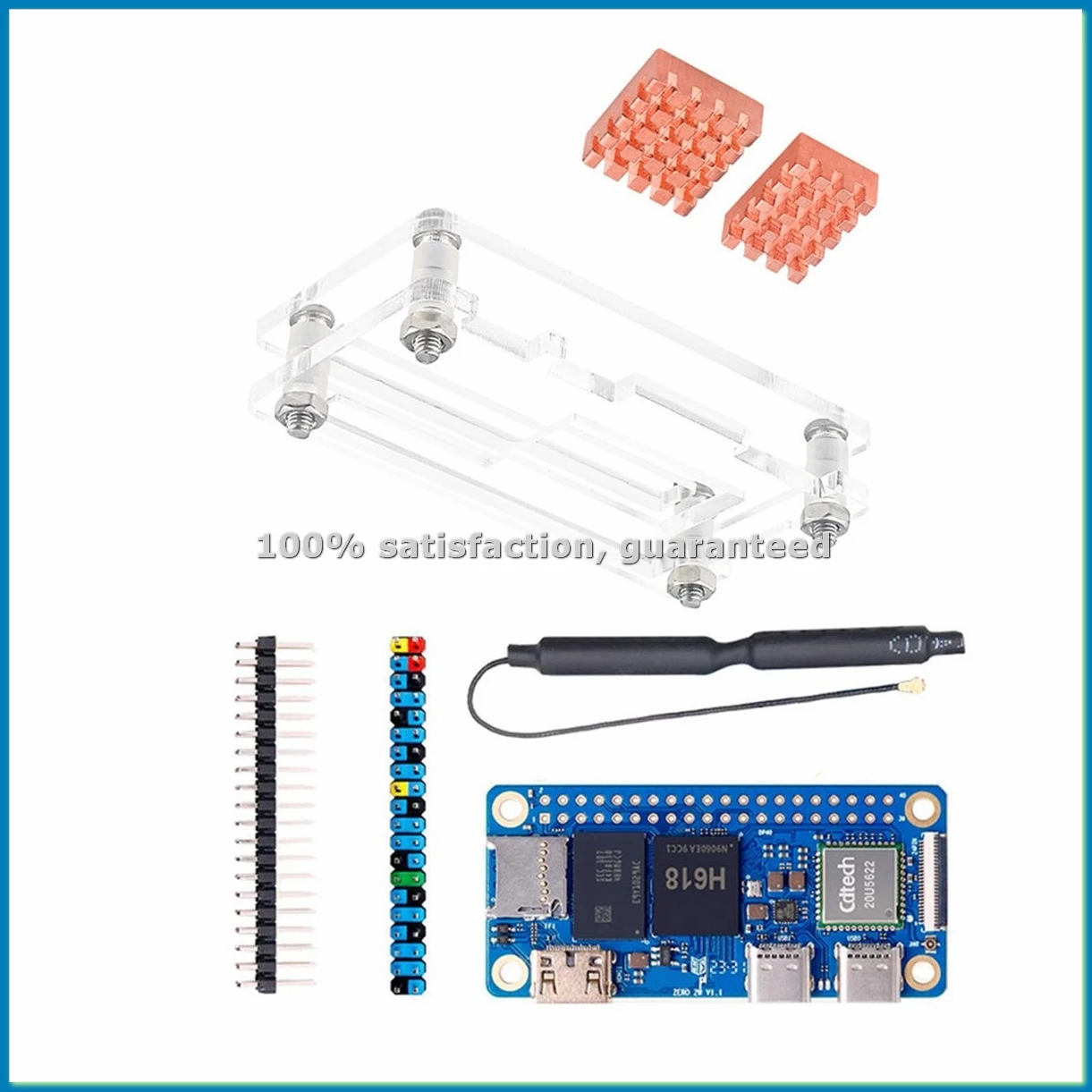 

Плата для разработки Zero 2W, 4 ГБ ОЗУ + радиатор + корпус, мини-ПК DDR4 H618, WiFi5, Bluetooth5.0, поддержка 4K 60FPS-ABHG