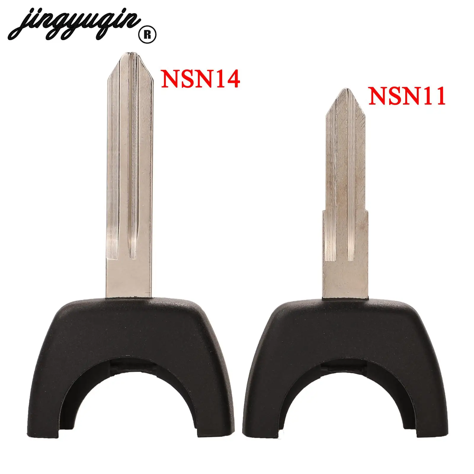 

jingyuqin for Nissan Almera Primera Micra X-Trail Navara Terrano ll year Vanette fob Remote Smart Car Key SNS11 NSN14 Blade