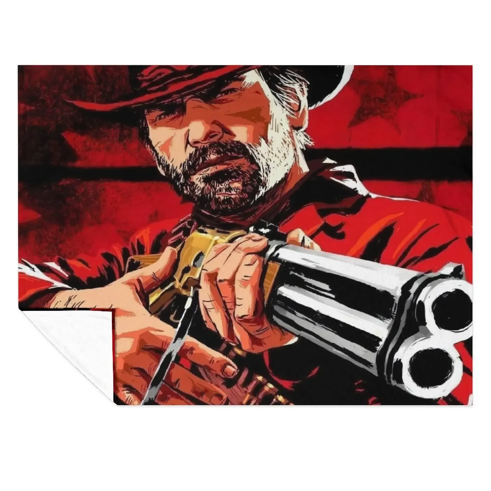 

aim art works of rdr 1 and 2 online game Throw Blanket Luxury Thicken Camping For Sofa Thin Soft Plaid Blankets