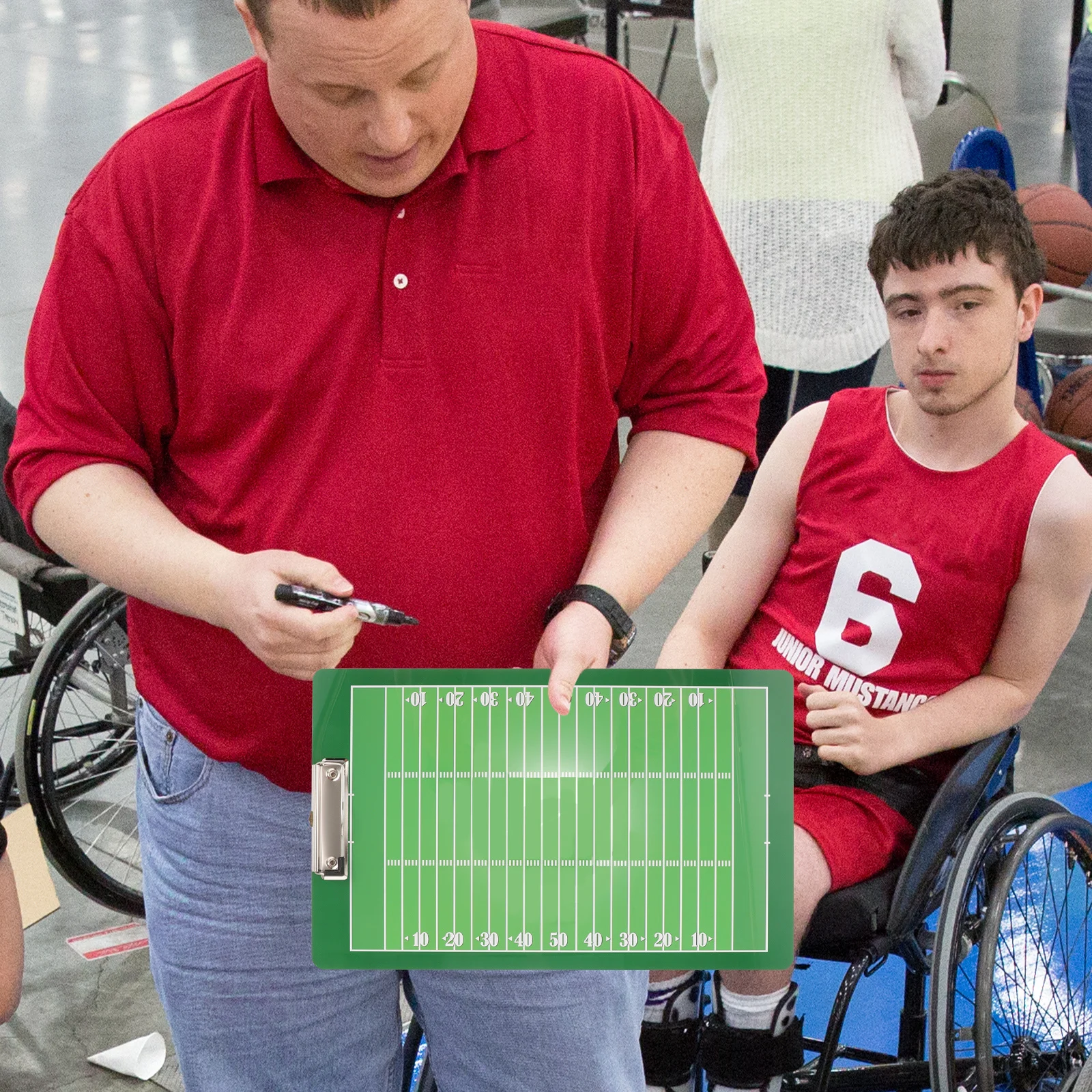 لوحة مباراة كرة القدم، لوحة تدريب متينة من مادة PVC ثابتة وخفيفة الوزن، سهلة الاستخدام، معدات تدريب رياضية، ملحقات كرة القدم