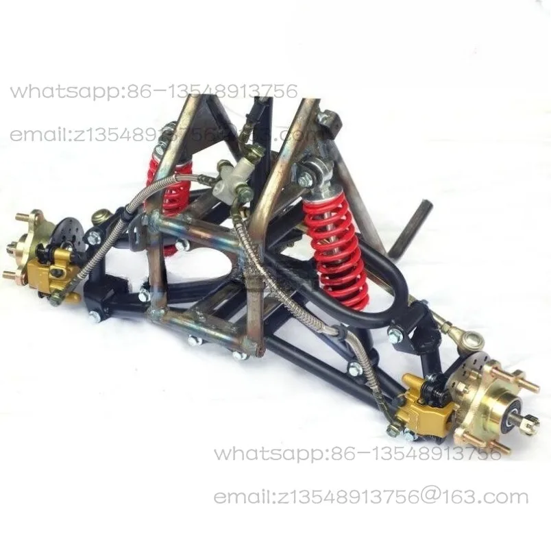 Four-wheeled ATV front axle assembly, electric two-wheeled motorcycle modified front suspension rocker arm steering front kit