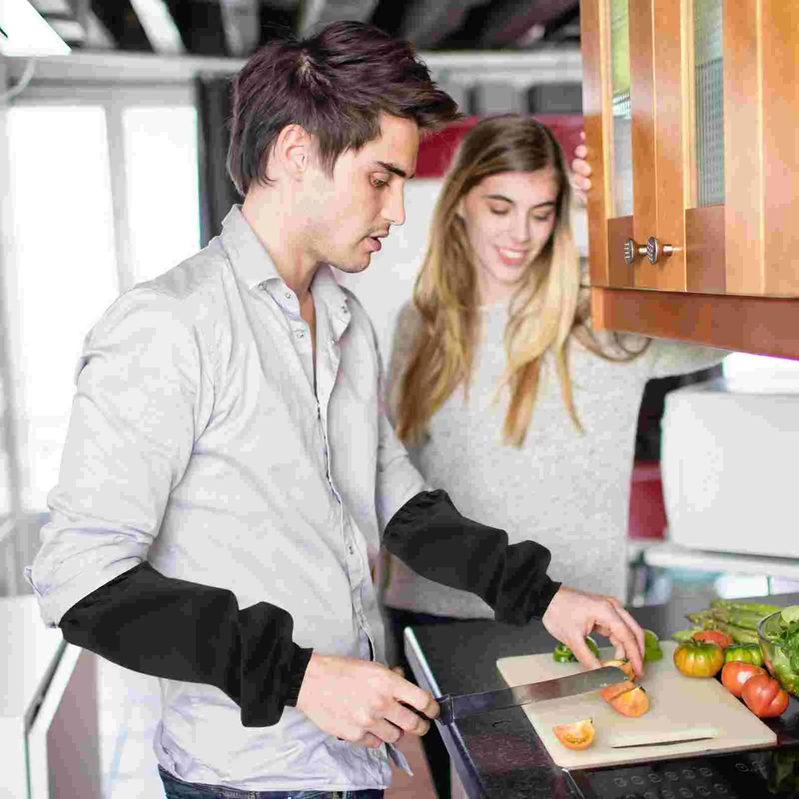 2 Pcs Arm Oversleeve Kitchen Sleeves Cooking Oversleeves Multifunction Men and Women
