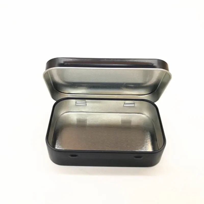 サイズ: 95*60*21 ミリメートル小さな長方形ブリキ箱ダブルホワイトカラーブリキ包装ブリキミントコーティングケースボックスキャンディーメタル