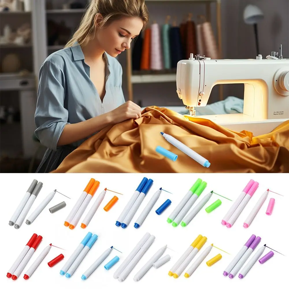 Quilting Sewing Tools Fabric Marker Pen Needlework Automatic Cross Stitch Water Erasable Pen Water-soluble Refill DIY