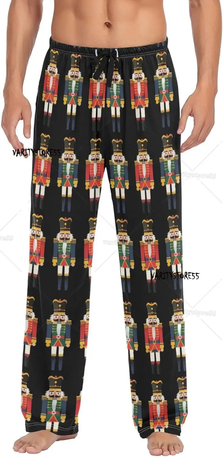 

Милые рождественские мужские пижамные штаны, забавные мужские пижамные штаны с карманами